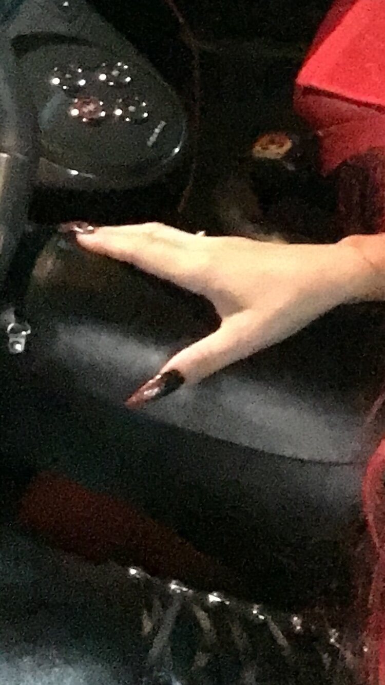 Long black statement nails by Beauty On The Move